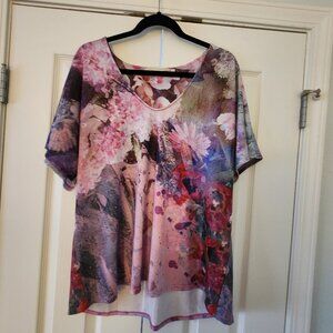 Soft Surroundings Floral Tee. Size XL